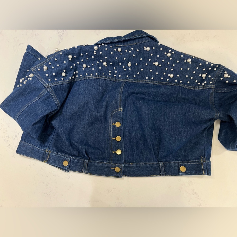 J. NNA Denim Jacket with Studs - Picture 6 of 16